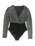 Shein Silver Bodysuit Size 4 - photo 1