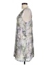 Lavender Brown Paisley Silver Cocktail Dress Size L - photo 5