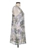 Lavender Brown Paisley Silver Cocktail Dress Size L - photo 4
