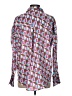Fate 100% Polyester Print Teal Long Sleeve Blouse Size S - photo 2