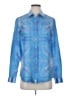 Robert Graham 100% Silk Blue Long Sleeve Silk Top Size S - photo 1