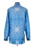 Robert Graham 100% Silk Blue Long Sleeve Silk Top Size S - photo 2