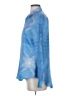 Robert Graham 100% Silk Blue Long Sleeve Silk Top Size S - photo 5