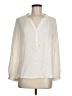 Milly Ivory Long Sleeve Silk Top Size 6 - photo 1