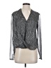 Halston Heritage 100% Polyester Gray Long Sleeve Blouse Size 0 - photo 1