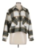 For The Republic 100% Polyester Plaid Green Jacket Size M - photo 1