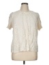 Torrid 100% Rayon Ivory Short Sleeve Blouse Size 1X Plus (1) - photo 1