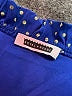 Royal + Reese Polka Dots Blue Long Sleeve Blouse Size L - photo 7