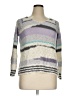 SONOMA life + style Stripes Gray Pullover Sweater Size XL (petite) - photo 1