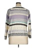 SONOMA life + style Stripes Gray Pullover Sweater Size XL (petite) - photo 2