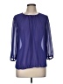 DKNYC Purple 3/4 Sleeve Blouse Size M - photo 1