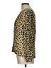 J.Crew 100% Rayon Animal Print Gold Long Sleeve Blouse Size 10 - photo 5