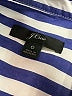 J.Crew 100% Cotton Stripes Blue 3/4 Sleeve Blouse Size 0 - photo 7