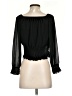 Unbranded Black 3/4 Sleeve Blouse Size XS - photo 2