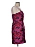 H:ours 100% Polyester Camo Burgundy Pink Cocktail Dress Size M - photo 4