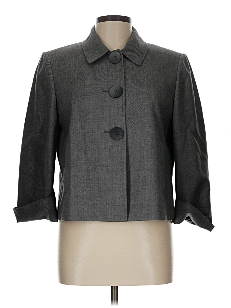 Pre-owned Tahari By Asl Coat In Gray