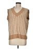 Assorted Brands Houndstooth Tan Sweater Vest Size M - photo 1