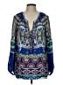 Hale Bob Blue Long Sleeve Blouse Size L - photo 1