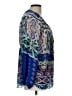 Hale Bob Blue Long Sleeve Blouse Size L - photo 4