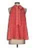 Max Studio 100% Polyester Red Sleeveless Blouse Size S (estimated) - photo 2