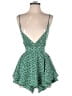 Nasty Gal Inc. 100% Polyester Hearts Green Romper Size 0 - photo 1