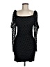 Emerald Sundae 100% Polyester Polka Dots Black Cocktail Dress Size M - photo 1