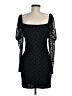 Emerald Sundae 100% Polyester Polka Dots Black Cocktail Dress Size M - photo 2