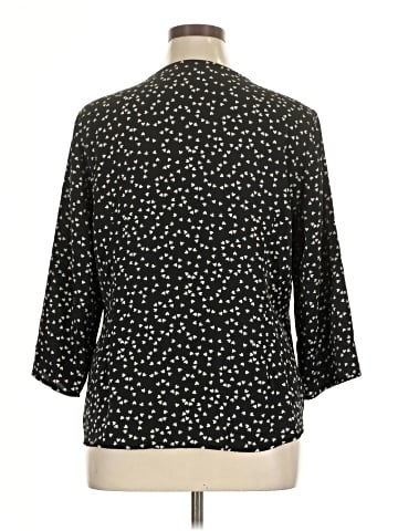 Allegra K 3/4 Sleeve Blouse (view 2)
