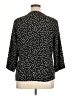 Allegra K 100% Polyester Polka Dots Black 3/4 Sleeve Blouse Size XL - photo 2