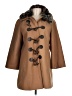 Elevenses Brown Wool Coat Size 8 - photo 1