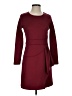 Assorted Brands Solid Burgundy Casual Dress Size M - photo 1