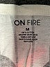 ON FIRE 100% Cotton Silver Short Sleeve Top Size M - photo 7