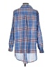 En Creme Plaid Blue 3/4 Sleeve Button-Down Shirt Size XS - photo 2