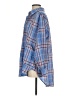 En Creme Plaid Blue 3/4 Sleeve Button-Down Shirt Size XS - photo 5
