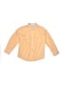 Bella Bliss 100% Cotton Checkered-gingham Orange Long Sleeve Button-Down Shirt Size 6 - photo 1