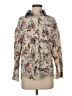 Lemon Grass Floral Ivory Long Sleeve Blouse Size S - photo 1