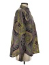 J.Crew 100% Silk Paisley Green Long Sleeve Silk Top Size 4 - photo 4