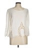 Blu Pepper 100% Polyester Ivory 3/4 Sleeve Blouse Size M - photo 1