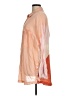 Free People Orange 3/4 Sleeve Button-Down Shirt Size M - photo 5