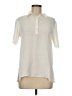Theory Ivory Short Sleeve Blouse Size M - photo 1