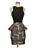 Bebe 100% Polyester Graphic Black Cocktail Dress Size XS - photo 1