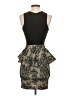 Bebe 100% Polyester Graphic Black Cocktail Dress Size XS - photo 2