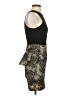 Bebe 100% Polyester Graphic Black Cocktail Dress Size XS - photo 4