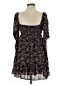Mi ami 100% Polyester Floral Black Casual Dress Size XS - photo 2