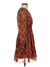 Max Studio 100% Polyester Paisley Brown Casual Dress Size XS - photo 4