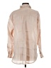 By Anthropologie 100% Polyester Metallic Ivory Long Sleeve Blouse Size S - photo 2