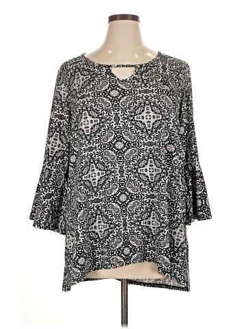 Como Blu 3/4 Sleeve T-Shirt (view 1)