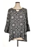 Como Blu Silver 3/4 Sleeve T-Shirt Size 1X - photo 1
