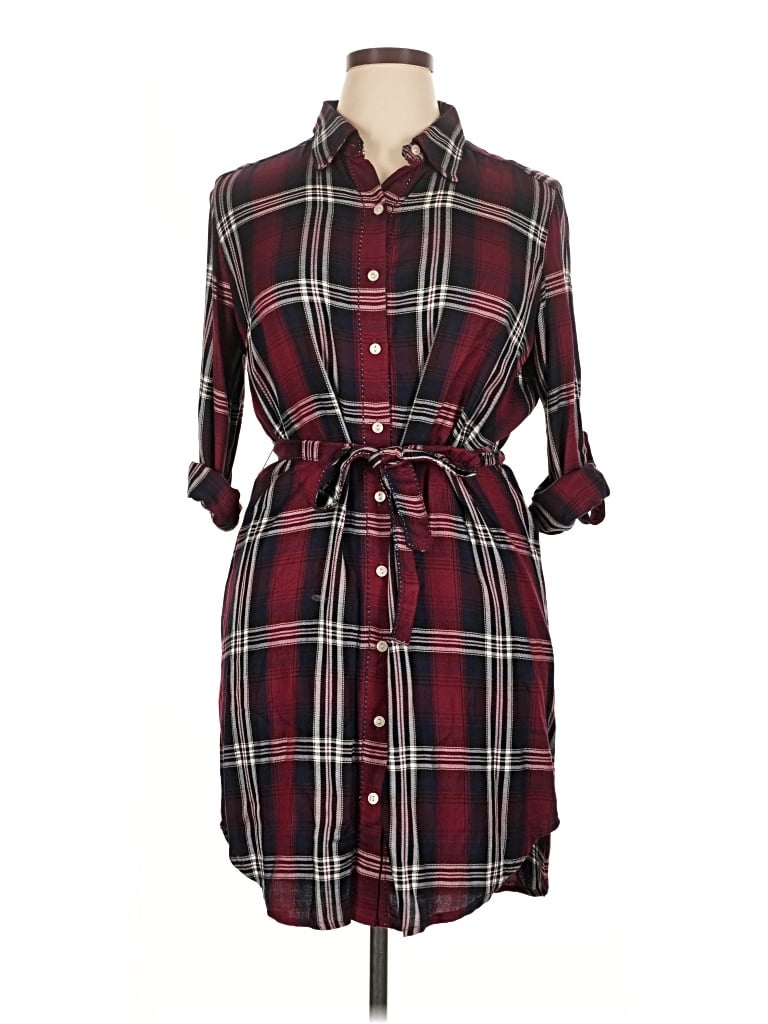 Pre-owned Sophie Max Casual Dress In Burgundy