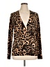 Grace Elements Animal Print Brown Cardigan Size XL - photo 1